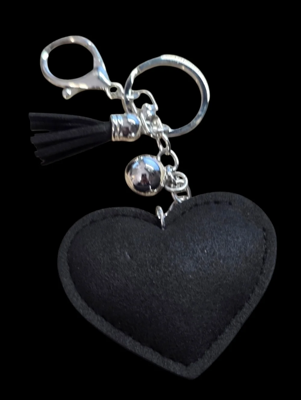 Nurse Heart Crystal Bag Charm Keychain